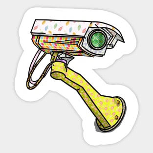 Groovy Patterned Security Camera Sticker